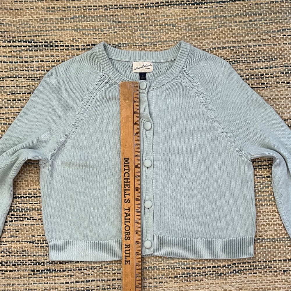 Universal Thread Pale Blue Cropped Button-Up Card… - image 4